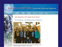 Tablet Screenshot of dharmaheartzen.com